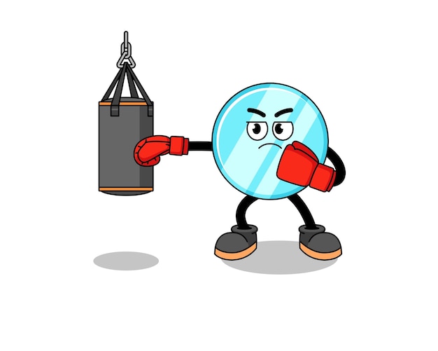 Illustration of mirror boxer