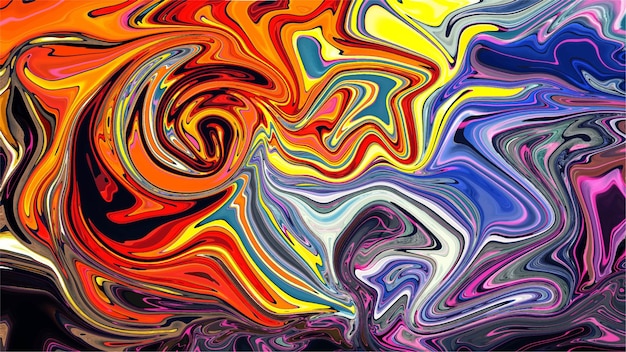 illustration modern art design fashion colorful liquid background