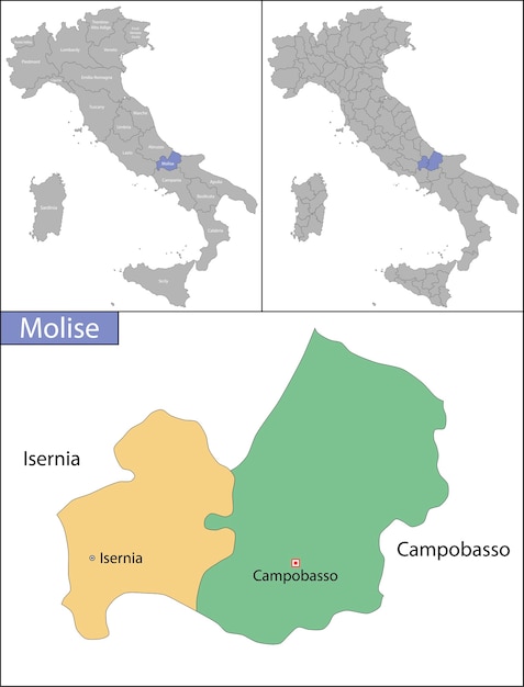 Illustration of molise is a region in southern italy