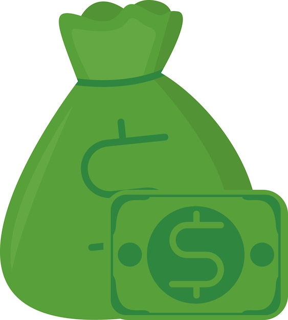 Illustration of money bag