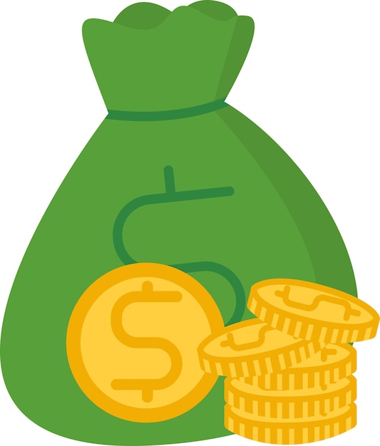 Illustration of money bag