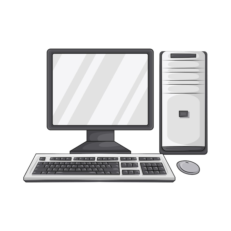 Vector モニターのイラスト