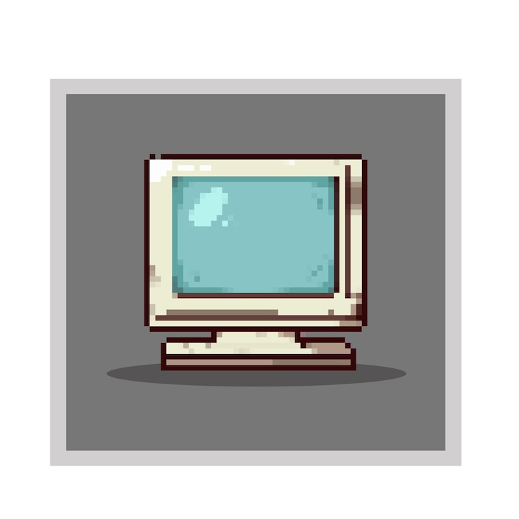 Vector illustration of monitor