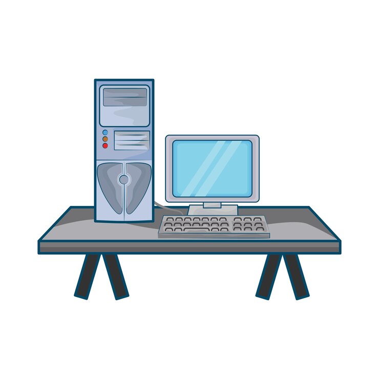 Vector illustration of monitor