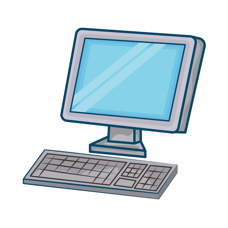 Vector モニターのイラスト