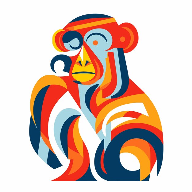 Illustration of a monkey