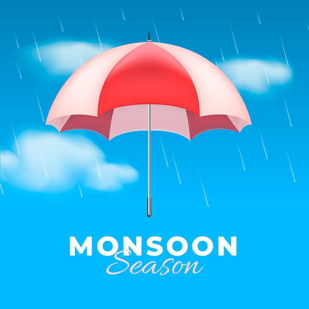 Vector illustration for monsoon season celebration