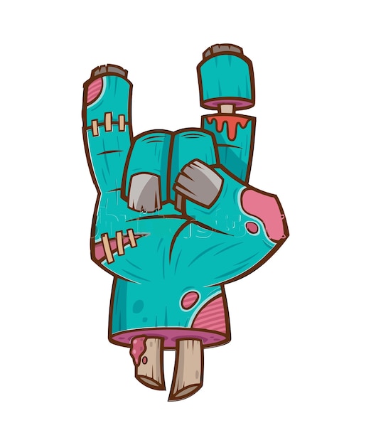 An illustration of a monster hand doing a hand gesture