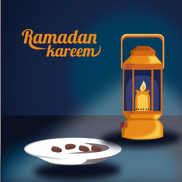 Vettore illustrazione per il mese di ramadan