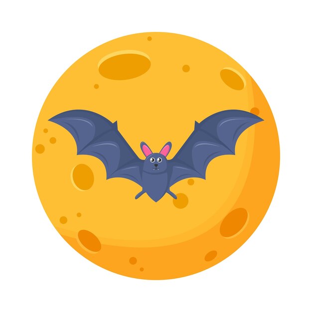 Illustration of moon bat