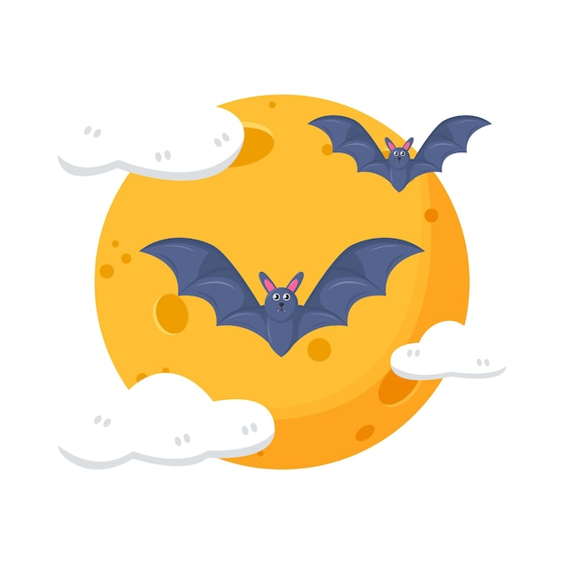 Illustration of moon bat