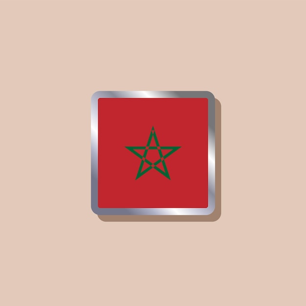 Illustration of Morocco flag Template