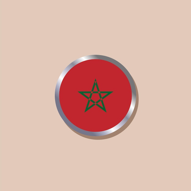 Illustration of Morocco flag Template