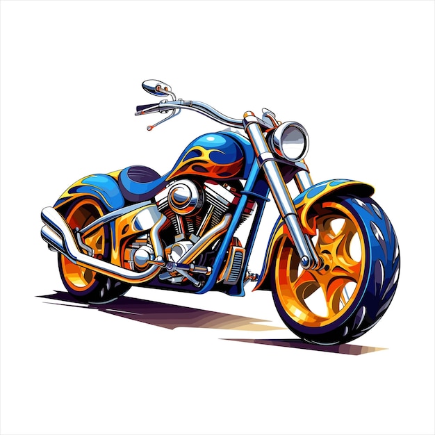 Illustration of motorcycle vector