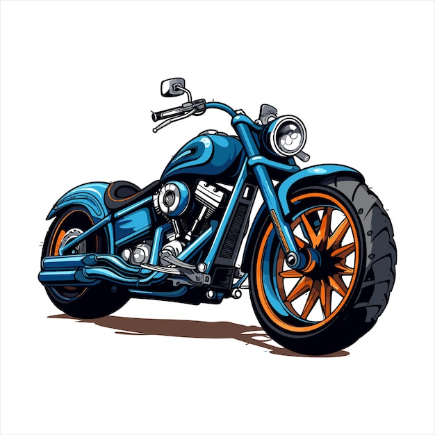 Illustration of motorcycle vector