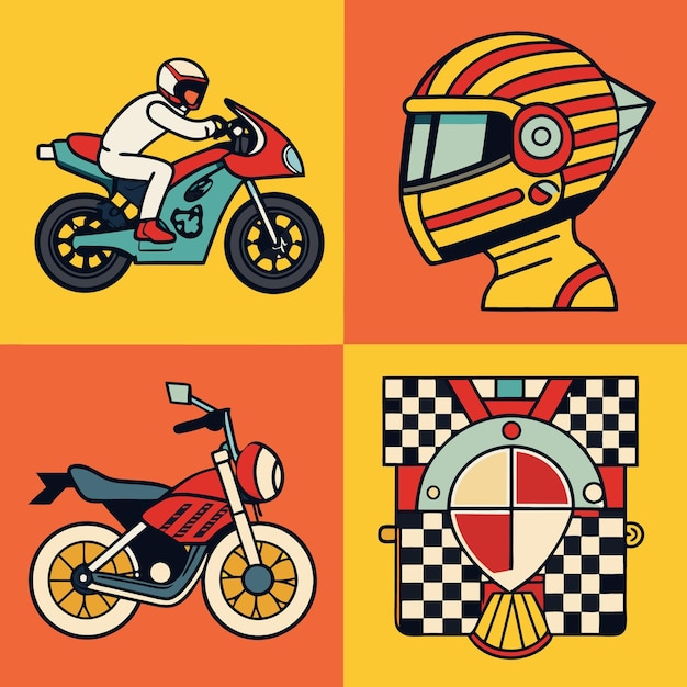 Checkered motorcycle helmet hotsell