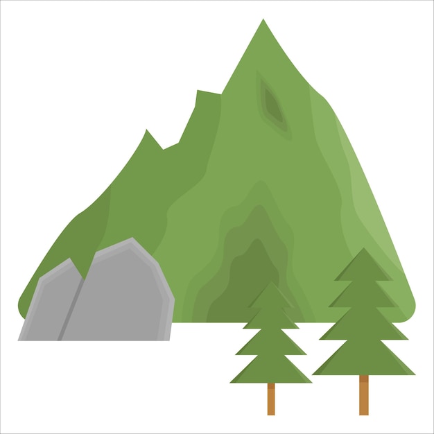 Illustration of mountain