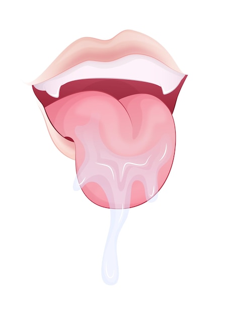 Premium Vector  Illustration of a mouth, anime style lips, anime style  open mouth, love, valentine's day, manga