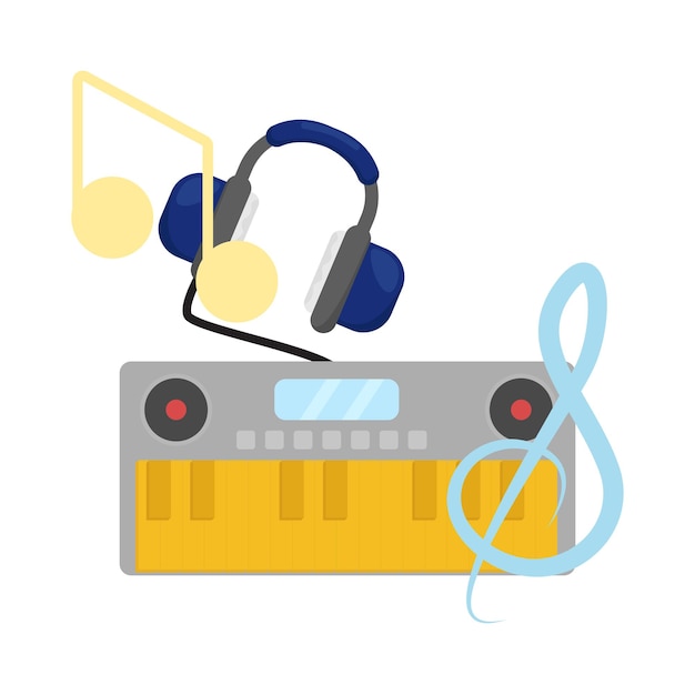 Vector illustration of music