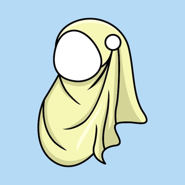 Illustration of a Muslim woman's headscarf or hijab