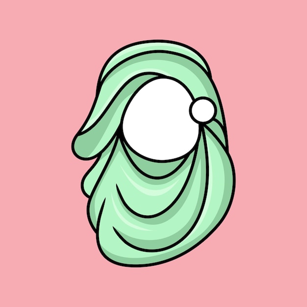 Illustrazione del velo o dell'hijab di una donna musulmana