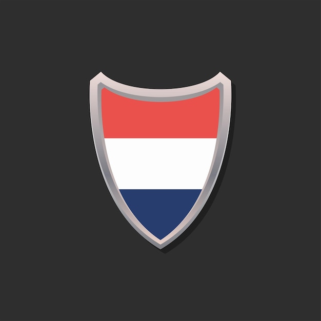 Illustration of Netherlands flag Template