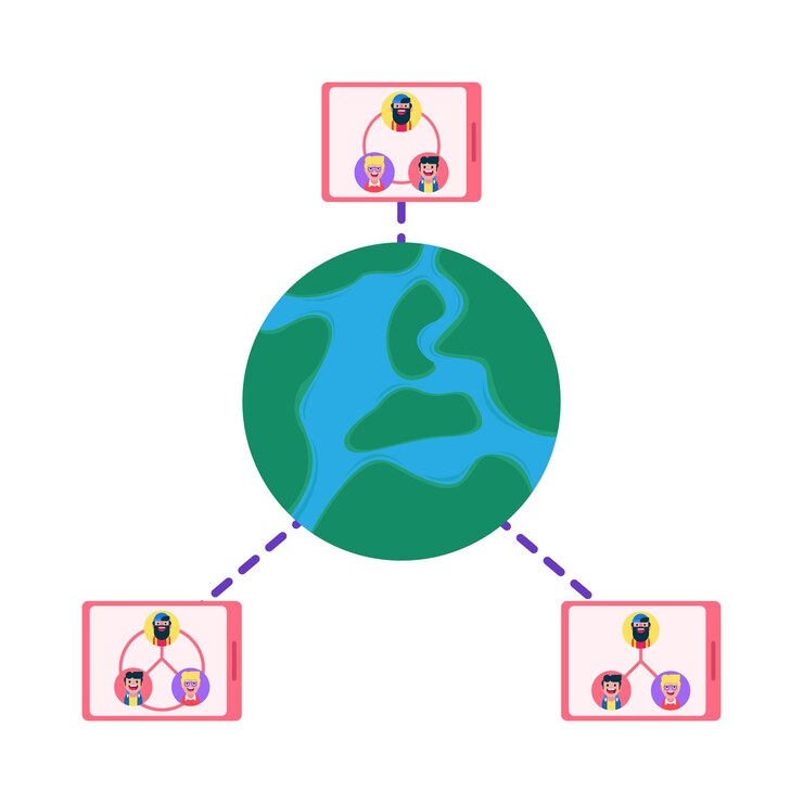 Vector illustration of network