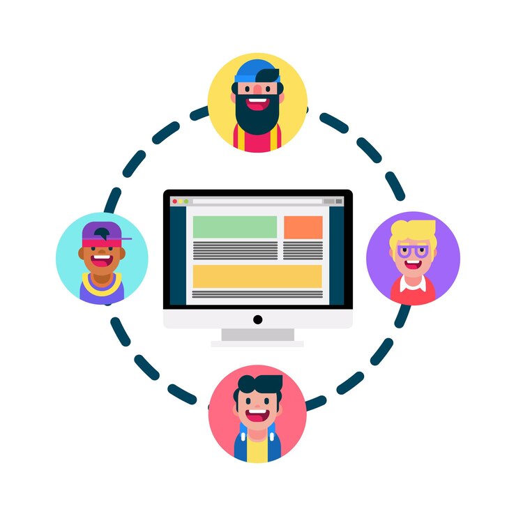 Vector illustration of network