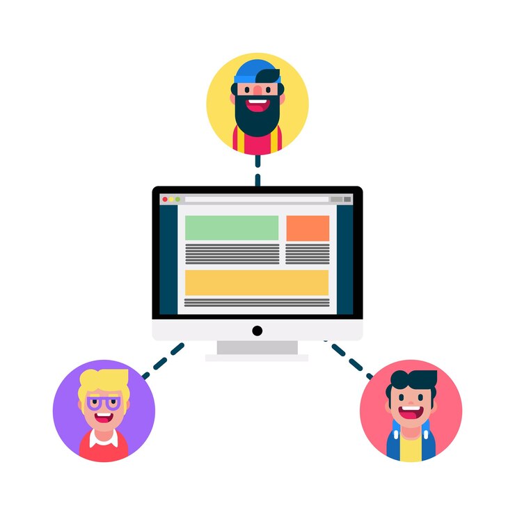Vector illustration of network