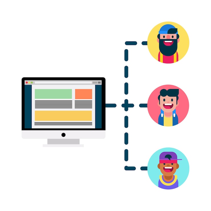 Vector illustration of network
