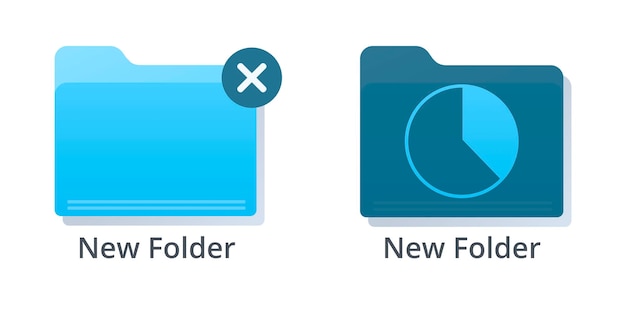 Illustration of New Folder and Upload to New Folder