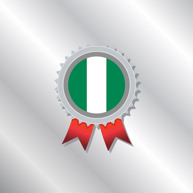 Illustration of Nigeria flag Template