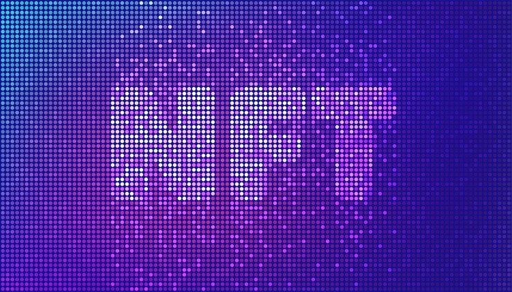 Vector illustration of non fungible token with typography nft for infographics