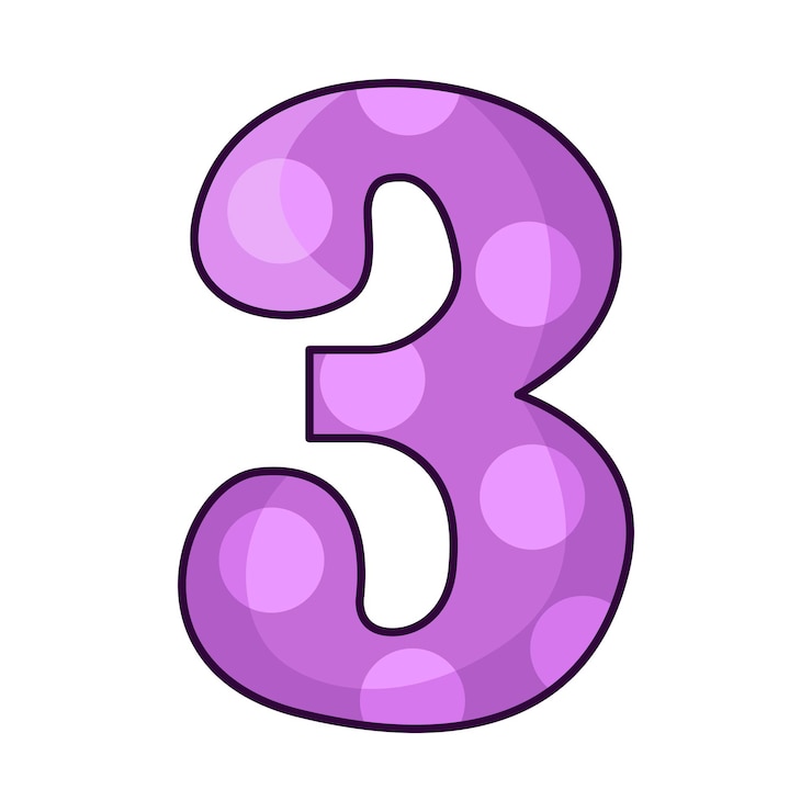 वेक्टर illustration of number 3