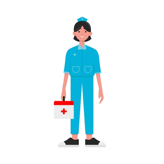 Vector illustration of nurse