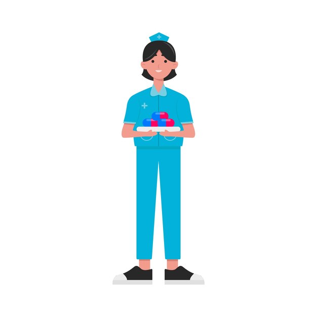 Vector illustration of nurse