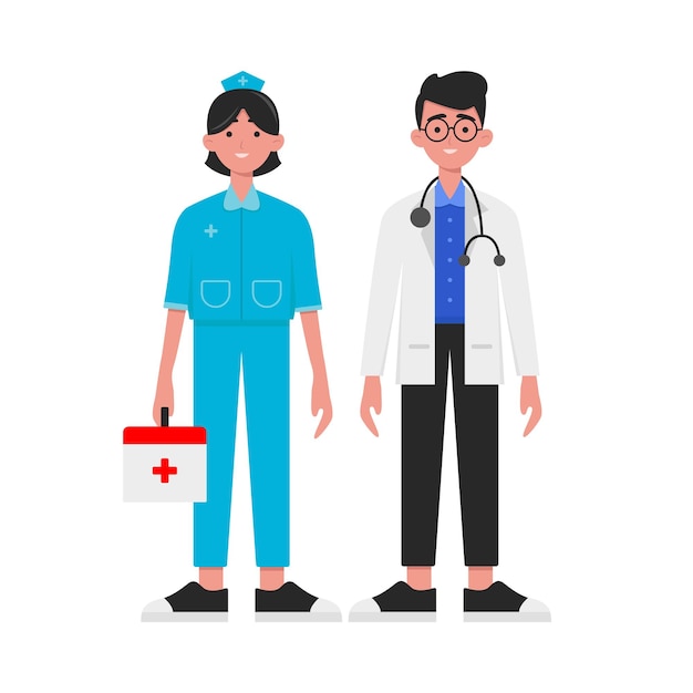 Vector illustration of nurse