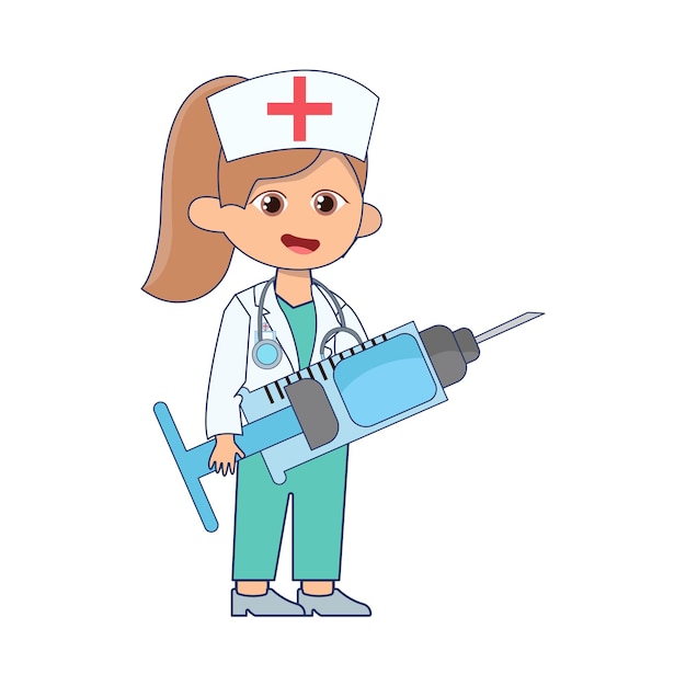 Illustration of nurse