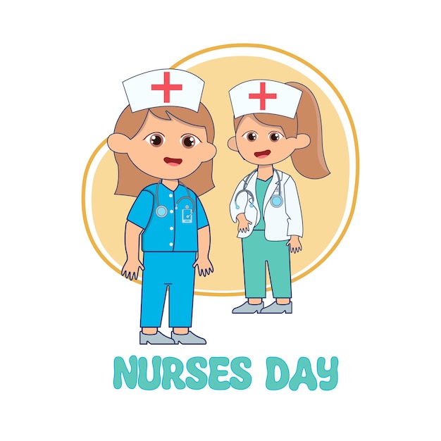 Vector illustration of nurse