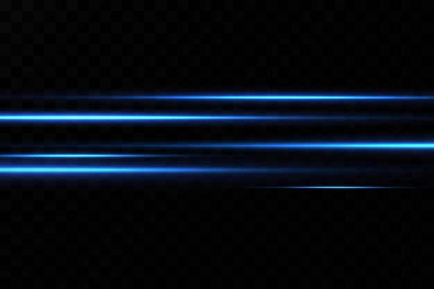 파란색의 그림입니다. 조명 효과. 빛의 추상 레이저 빔