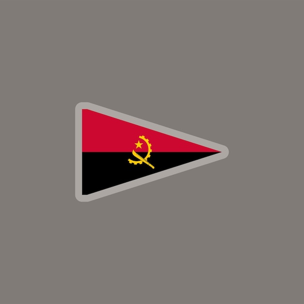 Иллюстрация шаблона флага анголы