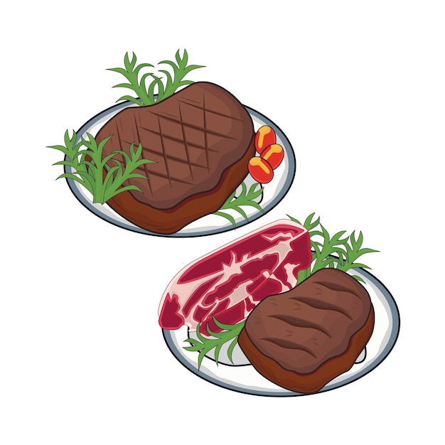 ベクトル 牛肉のイラスト