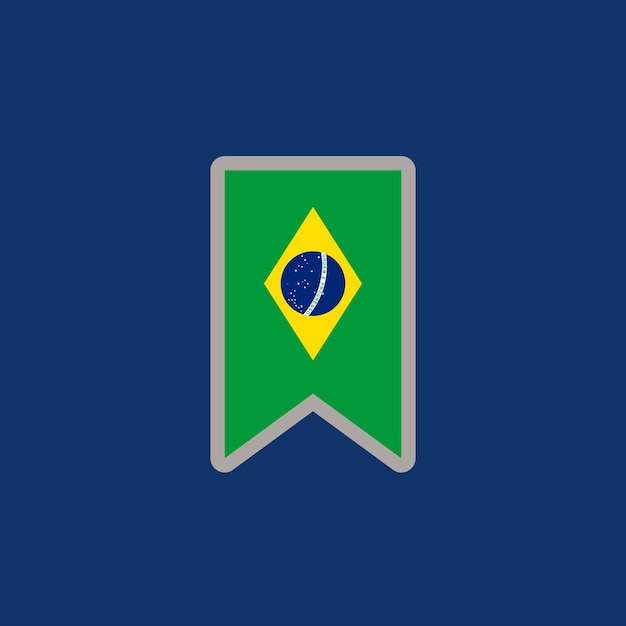 벡터 브라질 국기 템플릿의 그림