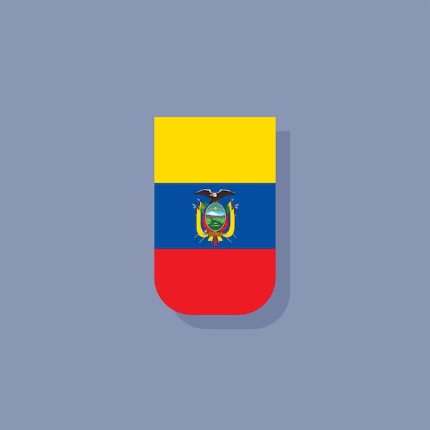 에콰도르 국기 템플릿의 그림