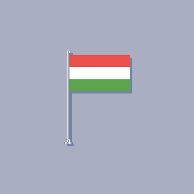 헝가리 국기 템플릿의 그림