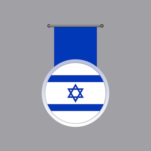 이스라엘 국기 템플릿의 그림