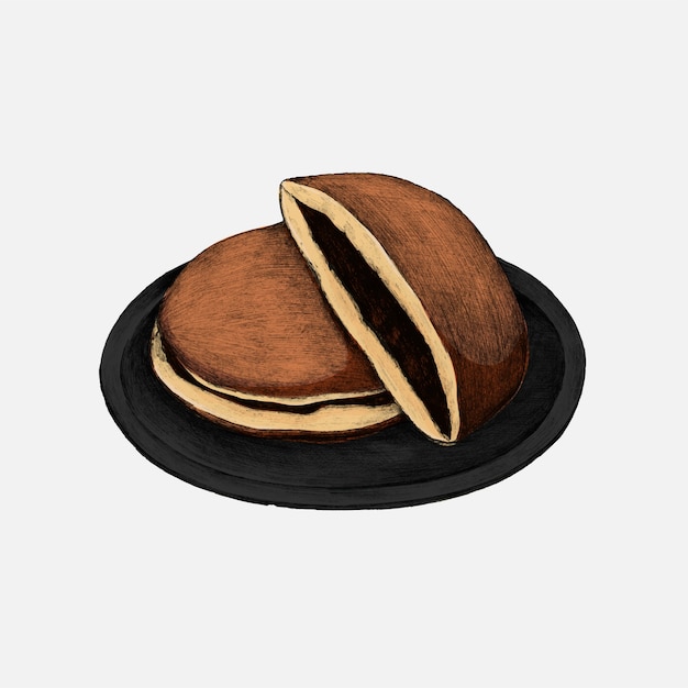 Иллюстрация японских dorayaki