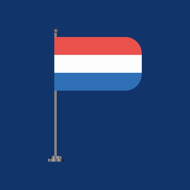 벡터 룩셈부르크 국기 템플릿의 그림