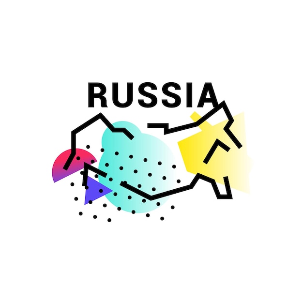 Иллюстрация карты россии