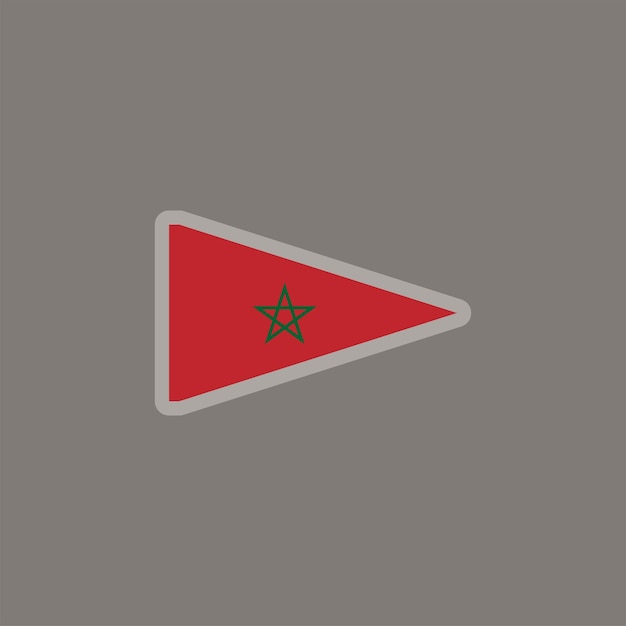 Иллюстрация шаблона флага марокко